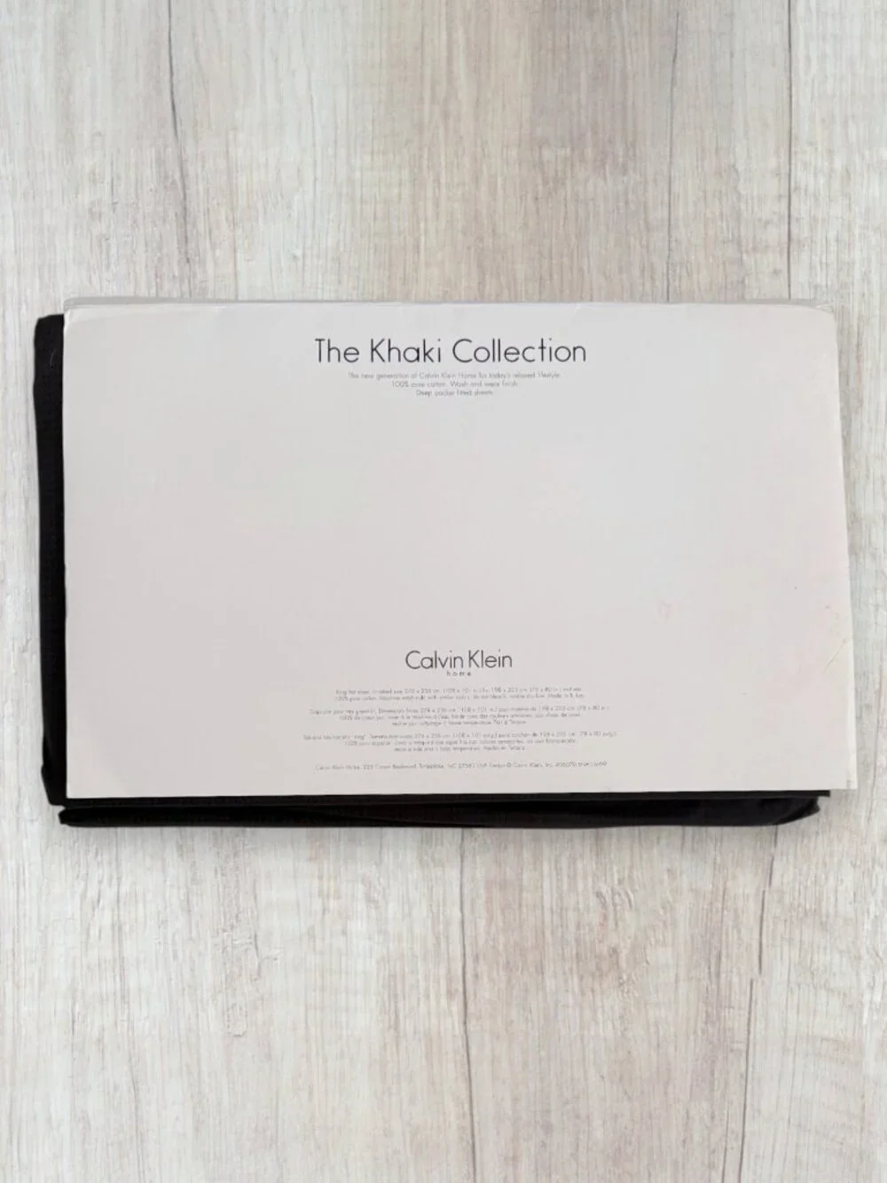 Calvin Klein Home Khaki Collection Sumatra Texture Glimmer King Flat Sheet NIP